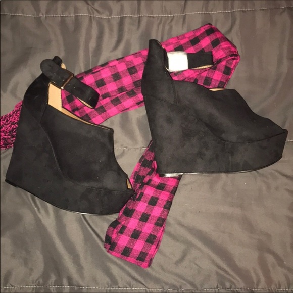 Anna Shoes - Platform wedge